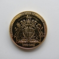 2012 The Queen's Diamond Jubilee Gold Plated Medal - The RAF Parade