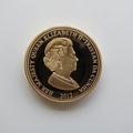 2012 The Queen's Diamond Jubilee Gold Plated TDC 50p Pence Coin - Cecil Beaton