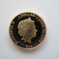 2013 The Queen's Coronation Jubilee Cook Islands 1 Dollar Coin - Wedding Anniversary