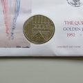 2003 The Queen's Golden Jubilee 1 Dollar Coin Cover - BIOT PNC First Day Coin Covers
