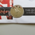 2003 The Queen's Golden Jubilee 50p Pence Coin Cover - Cayman PNC First Day Covers