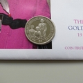 2002 The Queen's Golden Jubilee 1 Dollar Coin Cover - Guyana PNC First Day Covers