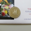 2002 The Queen's Golden Jubilee 50p Pence Coin Cover - Liberia PNC First Day Covers