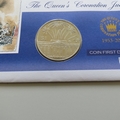 2003 The Queen's Coronation Jubilee 1 Dollar Coin Cover - Isle of Man PNC First Day Covers