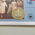 2003 The Queen's Coronation Jubilee 5 Crowns Coin Cover - St Helena PNC First Day Covers - Crown