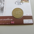 2003 Queen's Coronation Jubilee 1 Dollar Coin Cover - UK PNC First Day Covers - Royal Coins