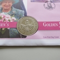 2003 Queen's Golden Jubilee 50p Pence Coin Cover - Bermuda First Day PNC Covers