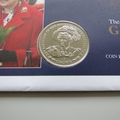 2002 The Golden Jubilee 1 Crown Coin Cover - British Antarctic Territory PNC First Day Covers