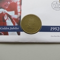 2002 The Queen's Golden Jubilee 2 Pounds Coin Cover - Isle of Man PNC First Day Covers