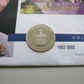 2002 The Queens Golden Jubilee Silver 50p Coin Cover - Falkland Islands PNC First Day Covers