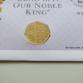 2023 King Charles III Coronation 50p Pence Coin Cover - Long Live Our Noble King PNC