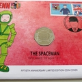 2021 Mr Benn 50 The Spaceman 50p Pence Coin Cover - UK PNC First Day Covers