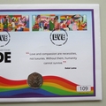 2022 Pride Celebrating Equality 50p Pence Coin Cover - UK PNC First Day Covers