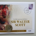2021 Sir Walter Scott 250th Birth Anniversary 2 Pounds Coin Cover - UK PNC First Day Covers