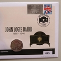 2021 John Logie Baird Innovation In Science 50p Coin Cover - UK PNC First Day Covers