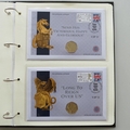 2023 King Charles III Coronation 24CT Gold Plated 50p Pence Coin Cover Set - UK PNC Collection