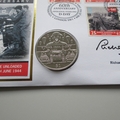 2004 D-Day 60th Anniversary 1 Dollar Coin Cover - Benham Signed UK PNC First Day Covers