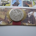 2005 Farmyard Scene Year of the Horse Crown Coin Cover - Benham Signed UK PNC First Day Covers