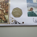 2007 Christmas Jewelled Light of Angels 50p Coin Cover - Benham Signed UK PNC First Day Covers