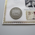 2007 Royal Diamond Wedding Anniversary Crown Coin Cover - Benham Signed First Day Covers