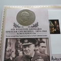 2008 Death of Sir Winston Churchill Crown Coin Cover - Benham Signed UK PNC First Day Covers