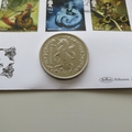 2009 Mythical Creatures 1 Dollar Coin Cover - Benham Signed UK PNC First Day Covers