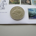 2010 Mammals Humpback Whales Crown Coin Cover - Benham Signed UK PNC First Day Covers