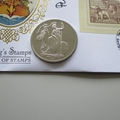 2010 The King's Stamps Festival of Stamps Dollar Coin Cover - Benham Signed UK PNC First Day Covers