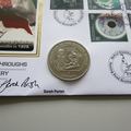 2010 Medical Breakthrough of the 20th Century Crown Coin Cover - Benham Signed UK PNC First Day Covers