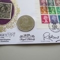 2010 King George V Royal Philately 1 Dollar Coin Cover - Benham Signed UK PNC