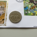 2011 Amazon Jaguar 50th Anniversary of WWF 1 Dollar Coin Cover - Benham Signed UK PNC