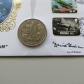 2011 Rocket Man Gerry Anderson Crown Coin Cover - Benham Singed UK PNC First Day Covers