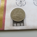 2011 Armistice Day 1 Crown Coin Cover - Benham UK PNC First Day Covers