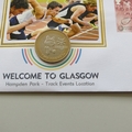 2011 Welcome to Glasgow Commonwealth Games 2 Pounds Coin Cover - Benham Signed UK PNC