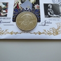2012 HM Queen Elizabeth II Diamond Jubilee Crown Coin Cover - Benham Signed UK PNC