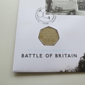 2015 Battle of Britain 50p Pence Coin Cover - 75th Anniversary - Royal Mail First Day Covers