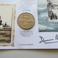2013 The Battle of the Atlantic 1 Dollar Coin Cover - Benham Signed UK PNC