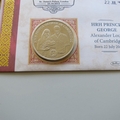2013 Birth of HRH Prince George of Cambridge 1 Dollar Coin Cover - Benham UK PNC