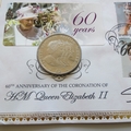 2013 Coronation Queen Elizabeth II 60th Anniversary 2 Pounds Coin Cover - Benham Signed UK PNC