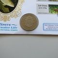 2013 Rivers Freshwater Life Half Crown Coin Cover - Benham Signed UK PNC First Day Covers
