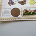 2013 Butterflies 1 Penny Coin Cover - Benham Signed UK PNC First Day Covers