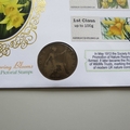 2014 British Flora Spring Blooms 1 Penny Coin Cover - Benham Signed UK PNC