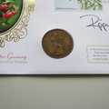 2014 British Flora Winter Greenery 1 Penny Coin Cover - Benham Signed UK PNC