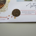 2014 Hibernating Animals Half Penny Coin Cover - Benham Signed UK PNC First Day Covers