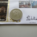 2014 Seaside Architecture 1 Crown Coin Cover - Benham Signed UK PNC First Day Covers