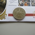 2014 Working Horses 1 Dollar Coin Cover - Benham Signed UK PNC First Day Covers