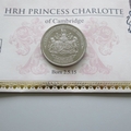 2015 Princess Charlotte of Cambridge 1 Crown Coin Cover - Benham UK PNC First Day Covers