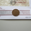 2015 Battle of Waterloo Bicentenary Half Penny Coin Cover - Benham Signed UK PNC
