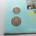 2005 World Heritage Sites 50p Pence & 50c Cent Coin Cover - Royal Mail First Day Cover