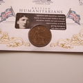 2016 British Humanitarians 1 Penny Coin Cover - Benham Signed UK PNC First Day Covers